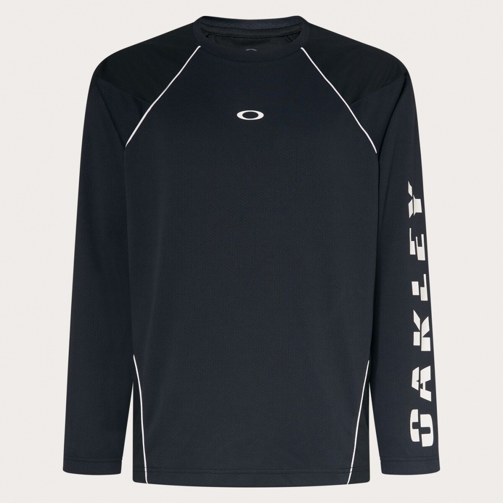 I[N[ Y ejX TVc SLANT LOGO PRINT L/S TEE 10.0 FOA407031 OAKLEY