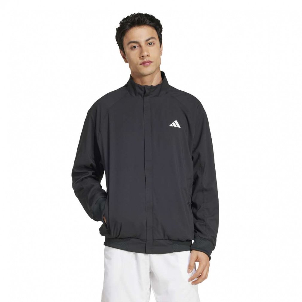 アディダス メンズ テニス ウインドブレーカー テニス ウォークオン ジャケット JTB81 IW6219 : ブラック adidas