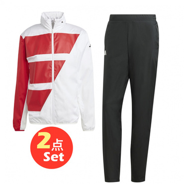 上下セット チームウェア ウーブン テニスジャケット+パンツ