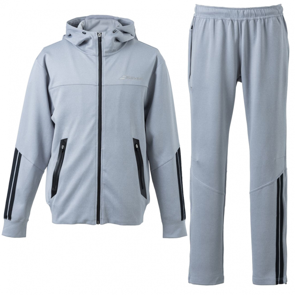 バボラ メンズ テニスウェア 上下セット CLUB TRAINING JACKET CLUB TRAINING PANTS トレーニングウェア BUT4118C BUT4218C BabolaT