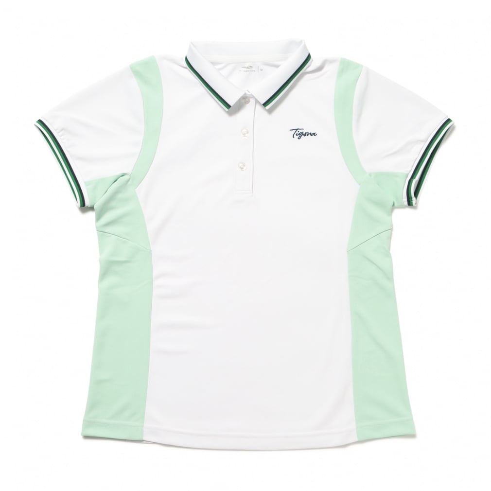 ポロシャツ 吸水速乾/ストレッチ/UPF50+/遮熱(ホワイト-S)