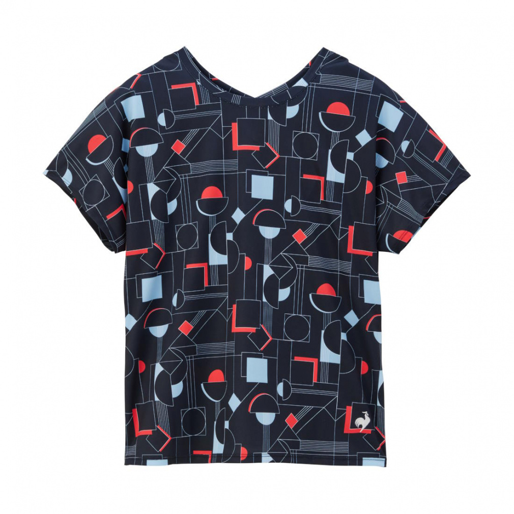 ルコック レディス テニス 半袖Tシャツ 【前後2way】サンスクリーン ゲームシャツ 2WAYゲームシャツ QTWXJA04 le coq sportif