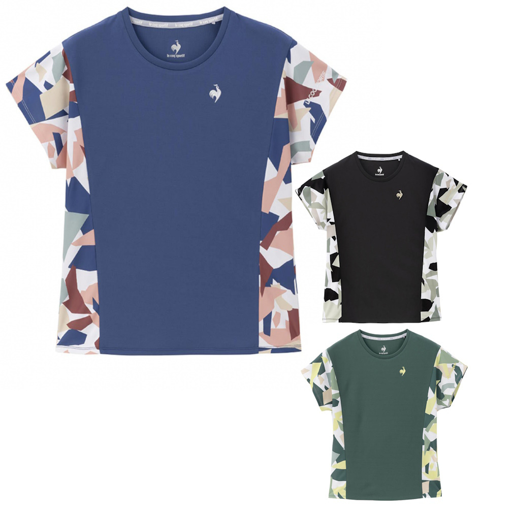 ルコック レディス テニス 半袖Tシャツ グラフィックゲームシャツ