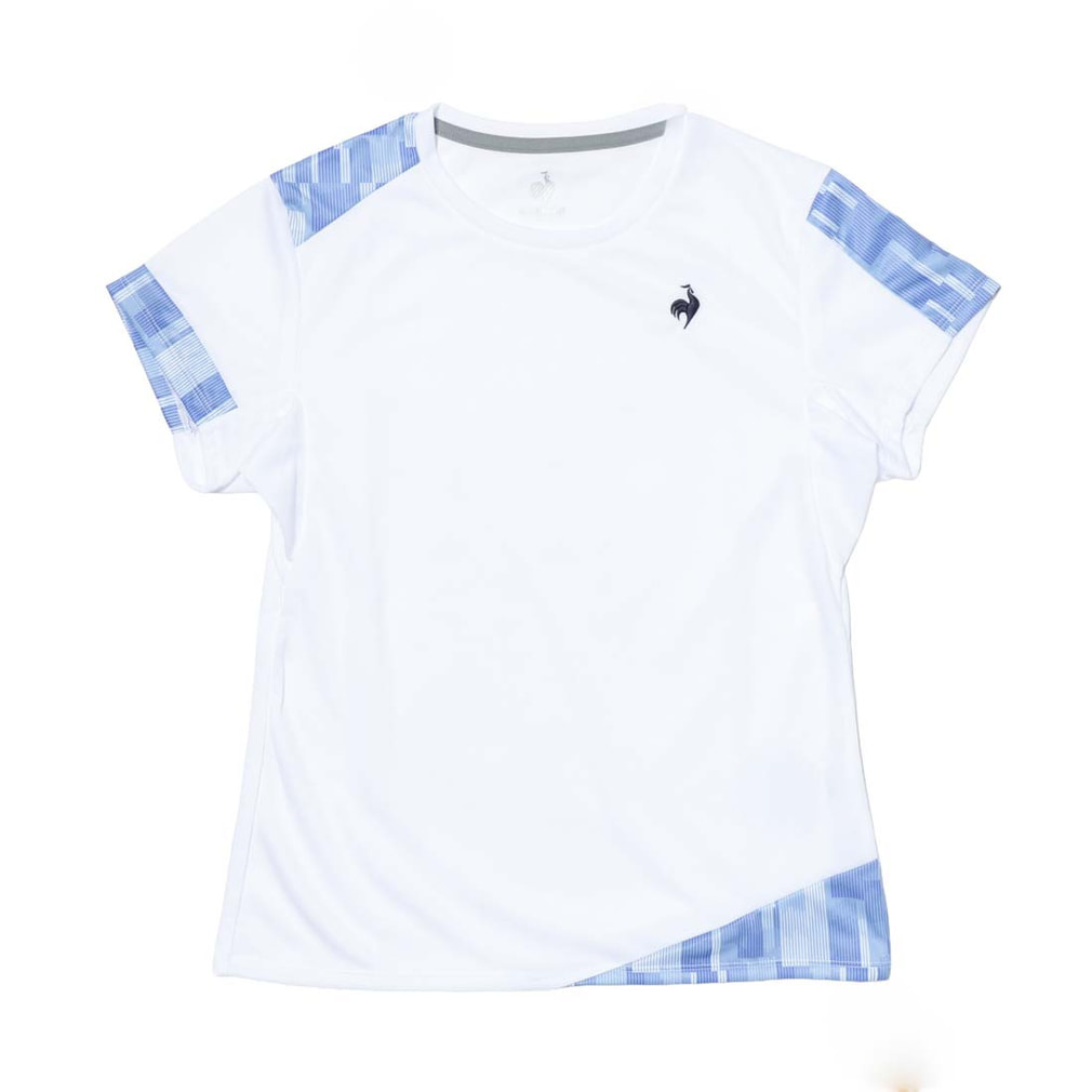 lija テニスウエア L ルコック レディス テニス 半袖Tシャツ ゲームシャツ UPF15/消臭/JTA