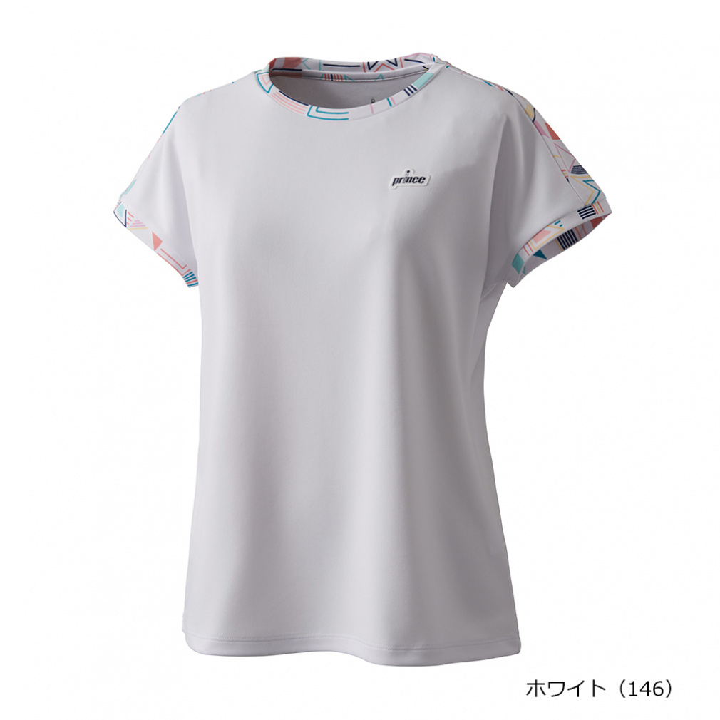 【新品未使用】Prince プリンス テニス テニスウェア サイズ S プリンス レディス テニス 半袖Tシャツ ゲームシャツ WS5057 吸汗速乾