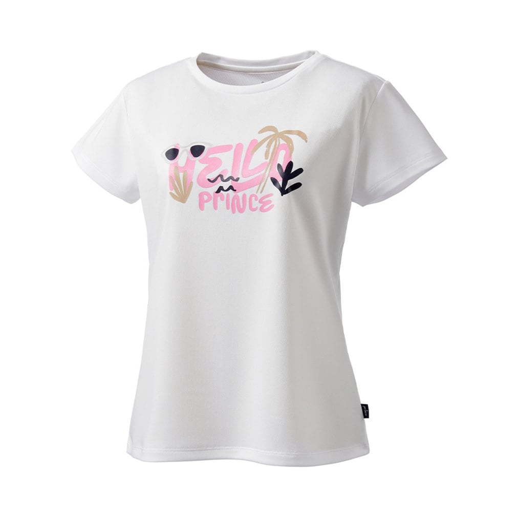 Tシャツ 吸汗速乾/UPF50(ドライニット素材)(ホワイト-M)