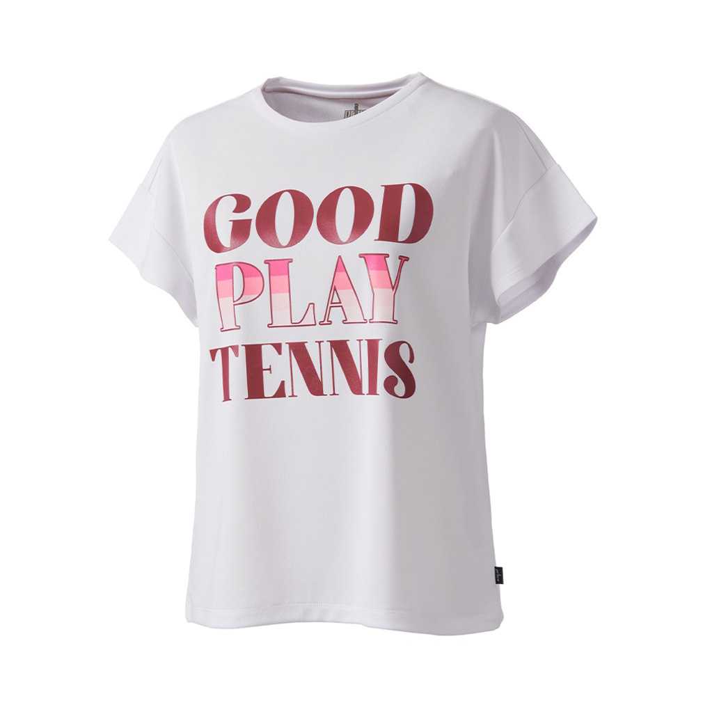 プリンス レディス テニス 半袖Tシャツ Tシャツ 吸汗速乾/UPF50+(