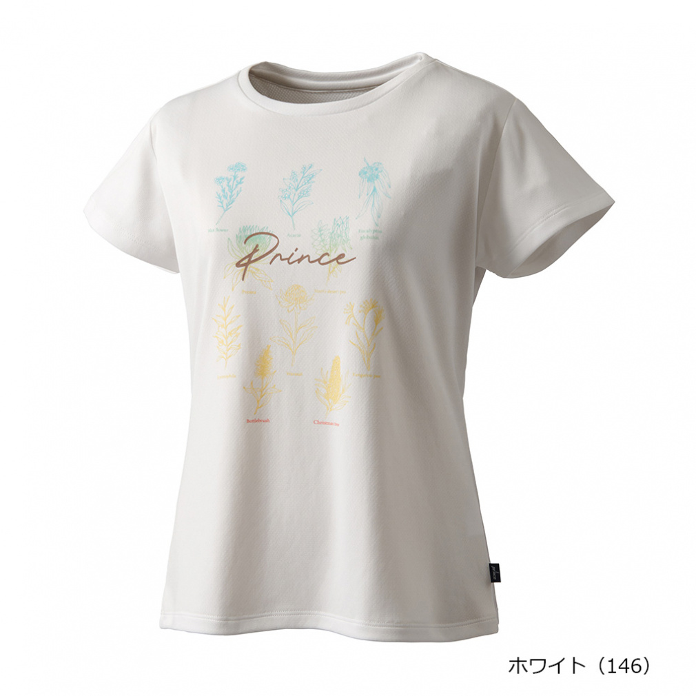 プリンス レディス テニス 半袖Tシャツ Tシャツ WS5066 Prince｜Alpen