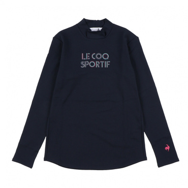 長袖モックネックプラクティスシャツ