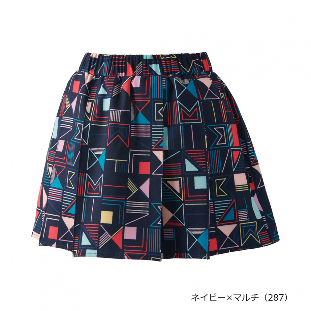 ストレッチスキュロット(ネイビー×ブルー-M　レディス)