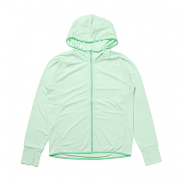 iCOOL 遮熱UV ジップパーカ(ペールグリーン-S　レディス)