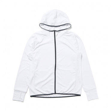 iCOOL 遮熱UV ジップパーカ(ホワイト-S　レディス)