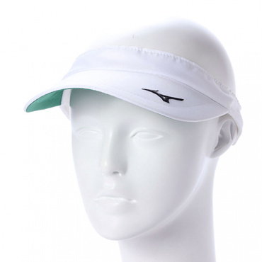 ミズノ テニス サンバイザー バイザー (62JW810101) : ホワイト MIZUNO