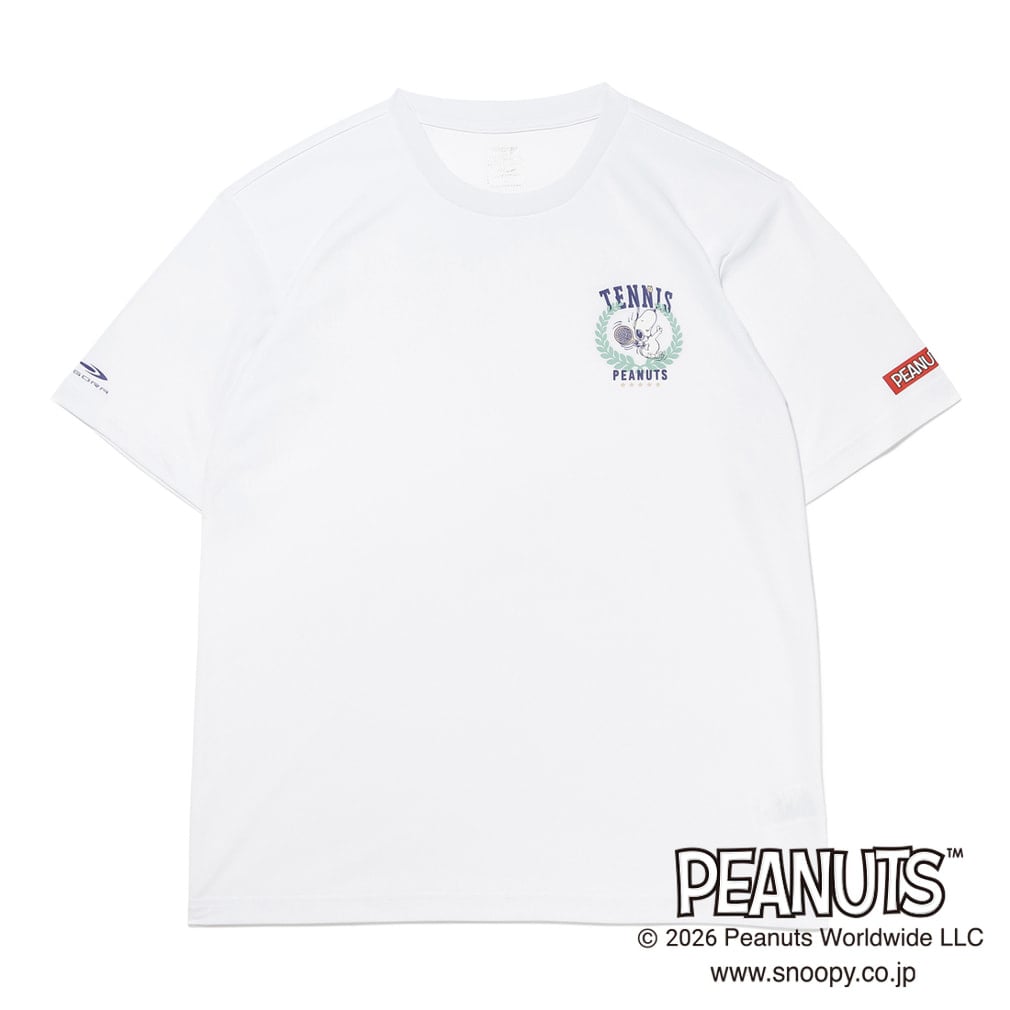 ピーナッツ スヌーピー メンズ レディス テニス 半袖Tシャツ