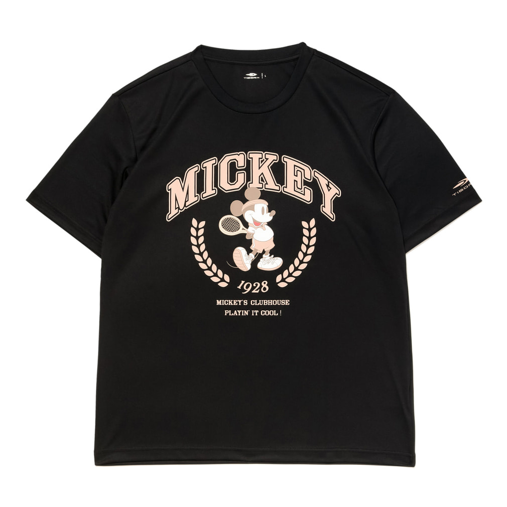 ディズニー メンズ レディス テニス 半袖Tシャツ ミッキーマウス