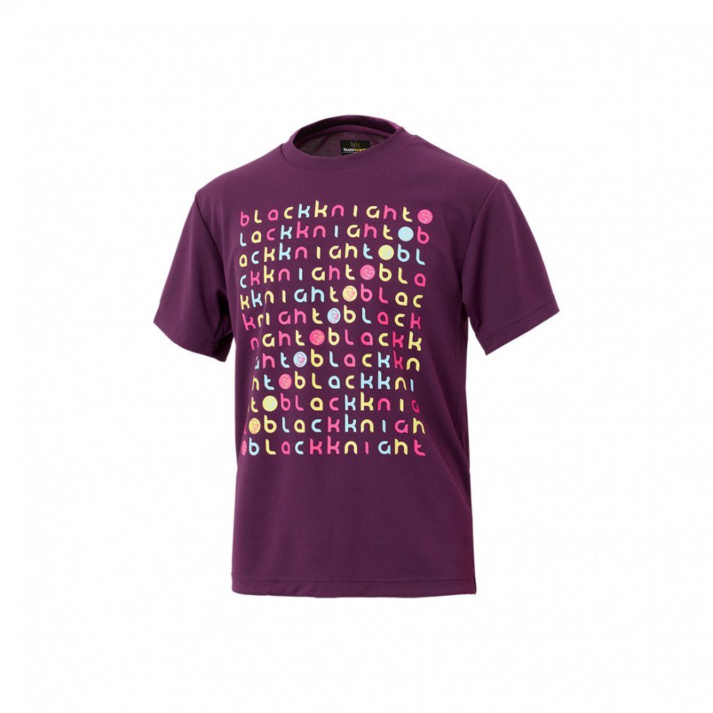 バドミントン 半袖Tシャツ(パープル-S　ユニセックス)