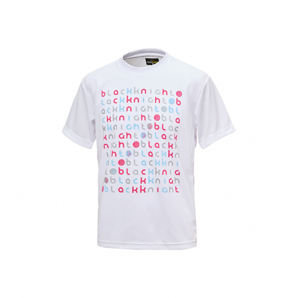 バドミントン 半袖Tシャツ(ホワイト-S　ユニセックス)