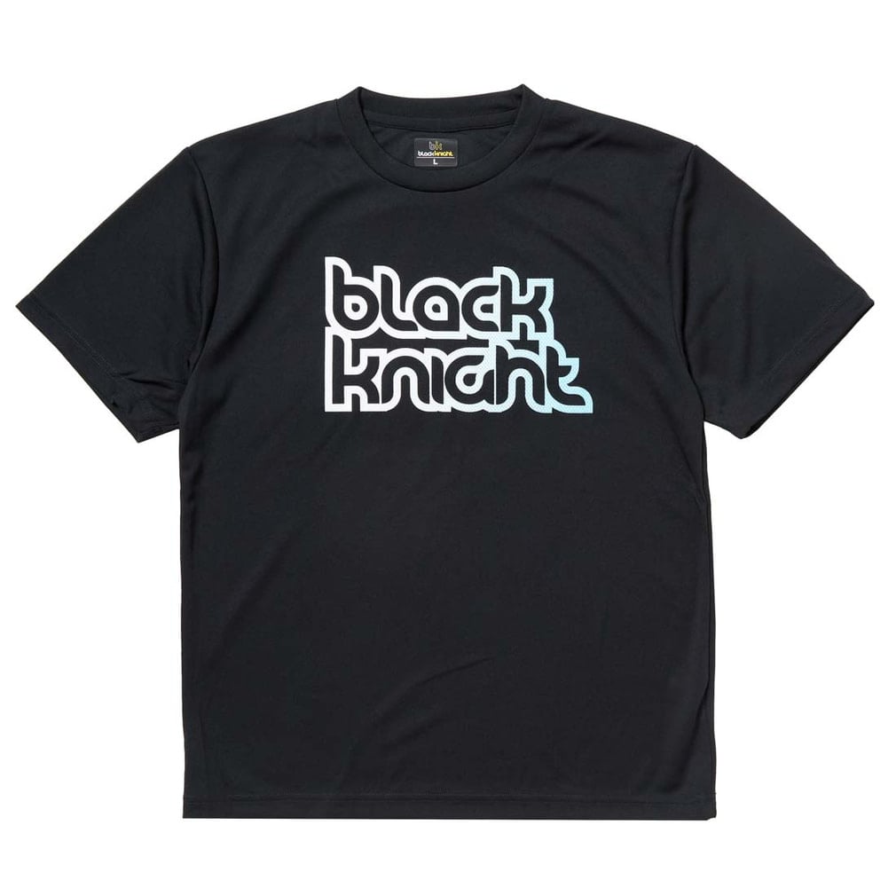 バドミントン 半袖Tシャツ(ブラック×ホワイト-S)