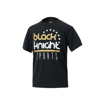 バドミントン 半袖Tシャツ(ブラック-S　ユニセックス)