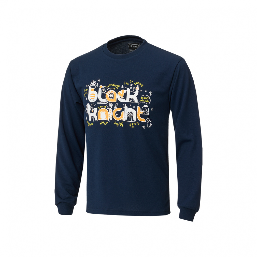 ブラックナイト メンズ レディス テニス 長袖Tシャツ T-4202U 吸汗速乾