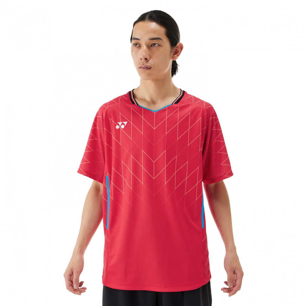 ヨネックス メンズ テニス バドミントン 半袖Tシャツ メンズゲームシャツ(フィットスタイル) ベリークールドライ 10698 日本バドミントン協会審査合格品 YONEX