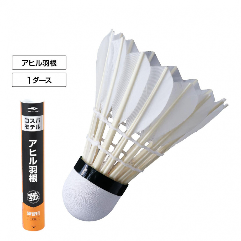 バドミントン用シャトル（ダメシャトル） 予約販売】A-WIN ECO8 エコエイト 練習球 8枚羽シャトル 1ダース