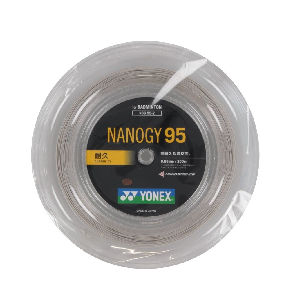 YONEX - バドミントン ロールガット NANOGY95 YONEX ヨネックス 「ナノジー95 NANOGY 95 [100mロール] NBG95-1