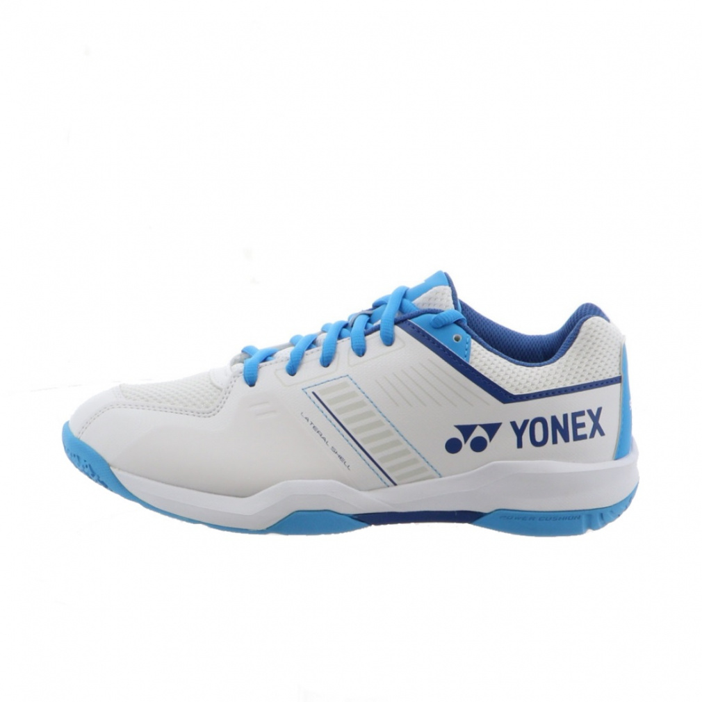 ヨネックス POWER CUSHION STRIDER FLOW パワークッションストライダーフロー SHBSF1 メンズ レディス バドミントン シューズ 3E : ホワイト×ブルー YONEX