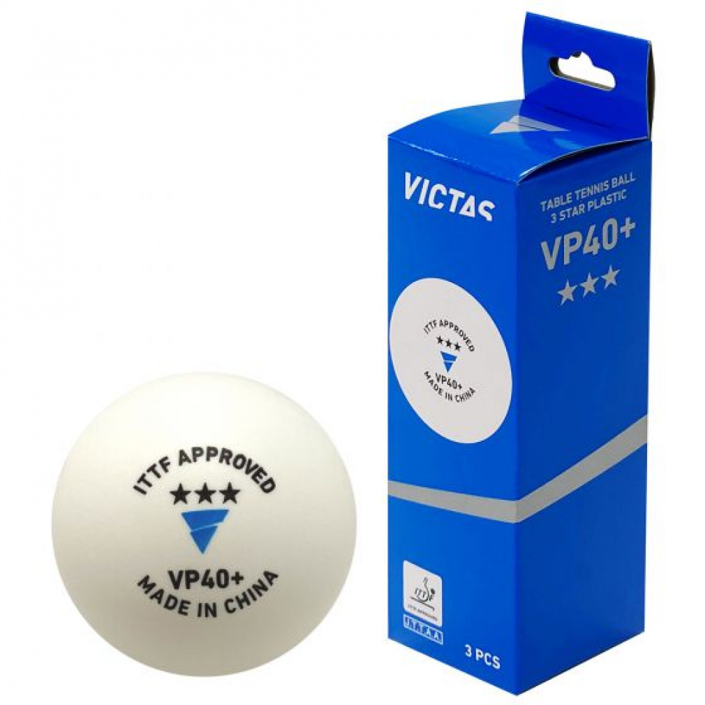 ヴィクタス VP40+ 3スター 3個入 015000 卓球 試合球 VICTAS｜Alpen