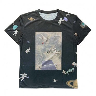 宇宙卓球 スポーツTシャツ EVO/ネイビー