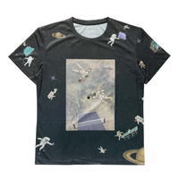 パンダーニ メンズ レディス 卓球 半袖Tシャツ 宇宙卓球 スポーツT