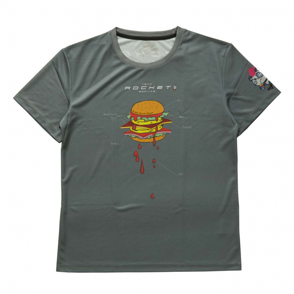 ALPEN×Pandaniコラボ BURGER スポーツTシャツ EVOタイプ/ グレー(グレー-S)