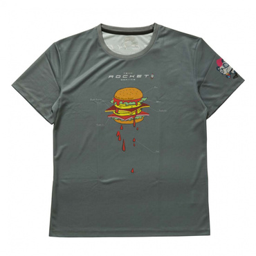 ALPEN×Pandaniコラボ BURGER スポーツTシャツ EVOタイプ/ グレー