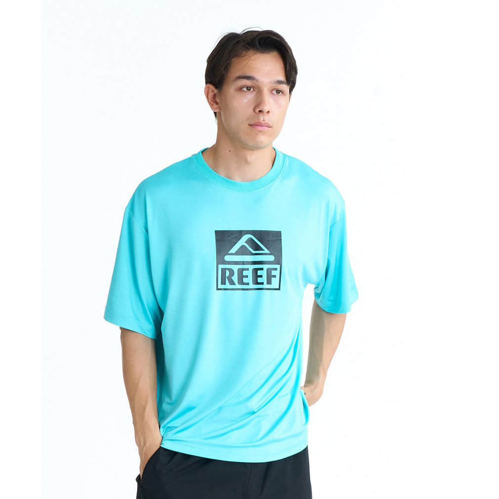 リーフ メンズ マリン ラッシュガード BOX LOGO RASH SS T ELY261023