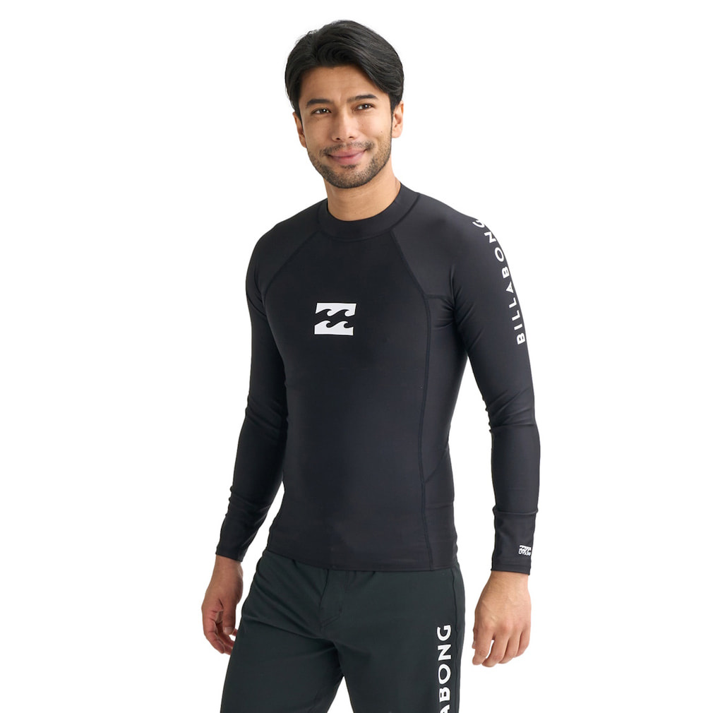 ビラボン メンズ マリン ラッシュガード HI NECK LS BG011851 BLK