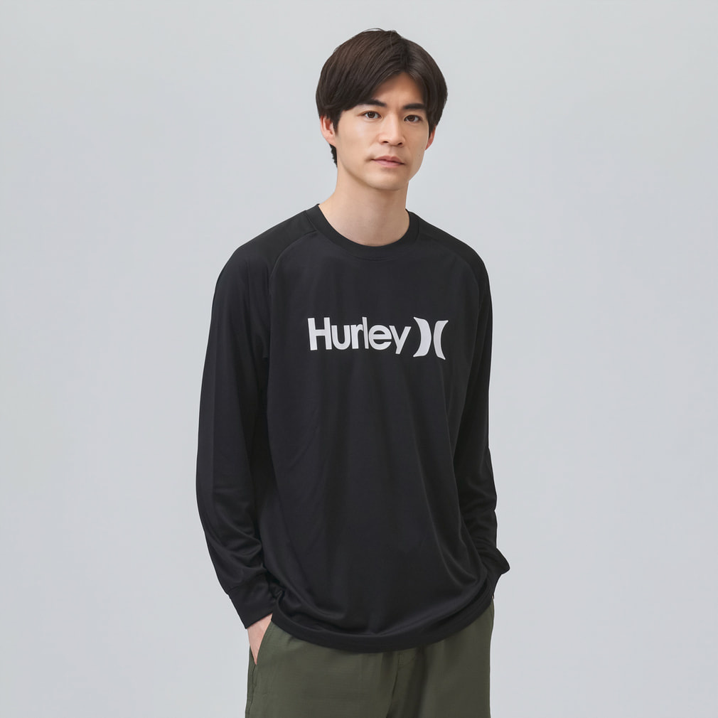 �n�[���[ �����Y �}���� ���b�V���K�[�h RASH ONE AND ONLY LS TEE MSRG261048 Hurley