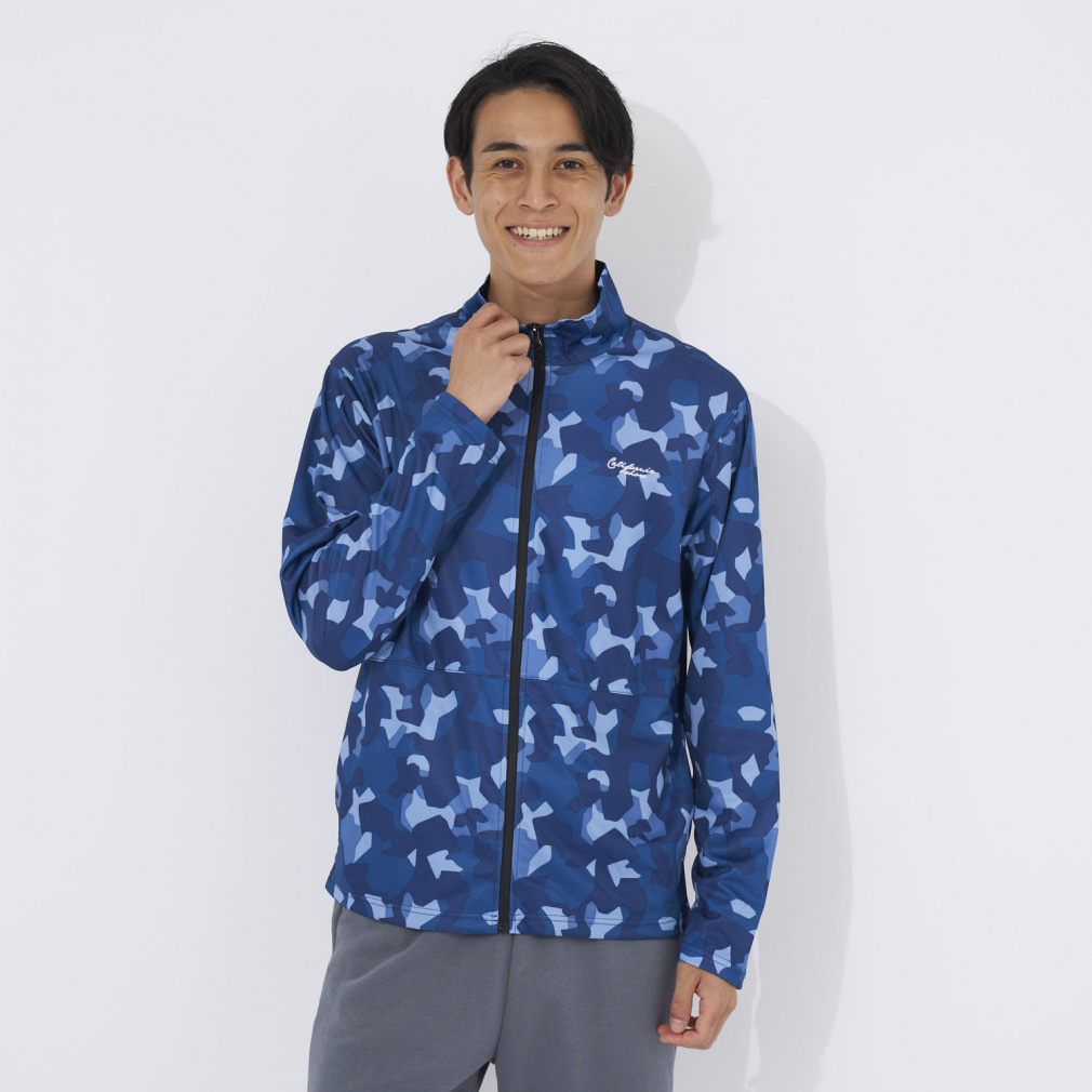 カモ柄UVジャケット(ネイビー-M)