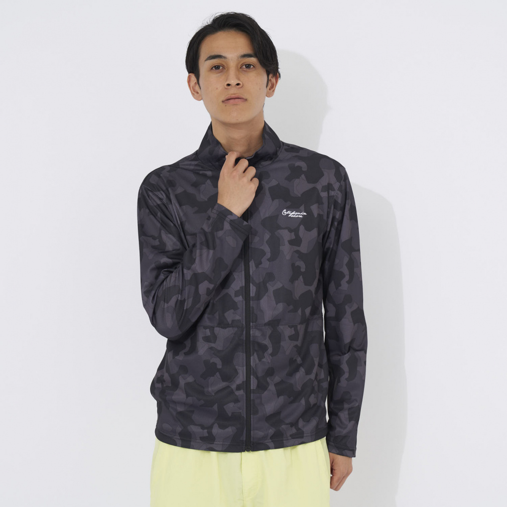 カモ柄UVジャケット(ブラック-M)