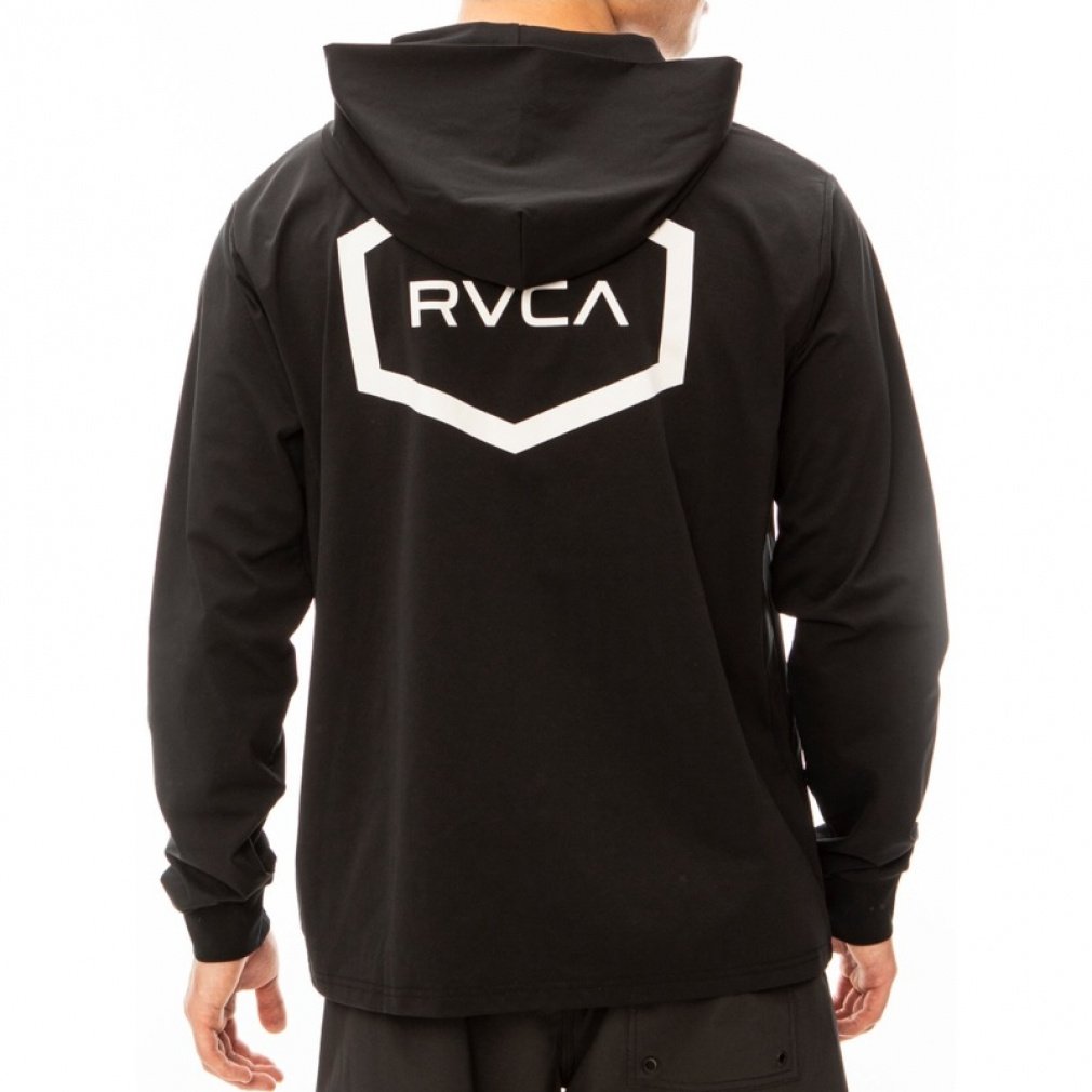 [J Y } bVK[h HEX LS SURF HOODIE BE041-800 RVCA