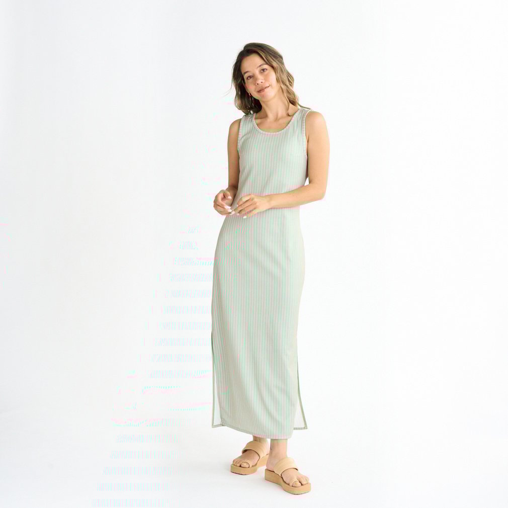 COASTAL ESCAPE DRESS(グリーン-S　レディス)