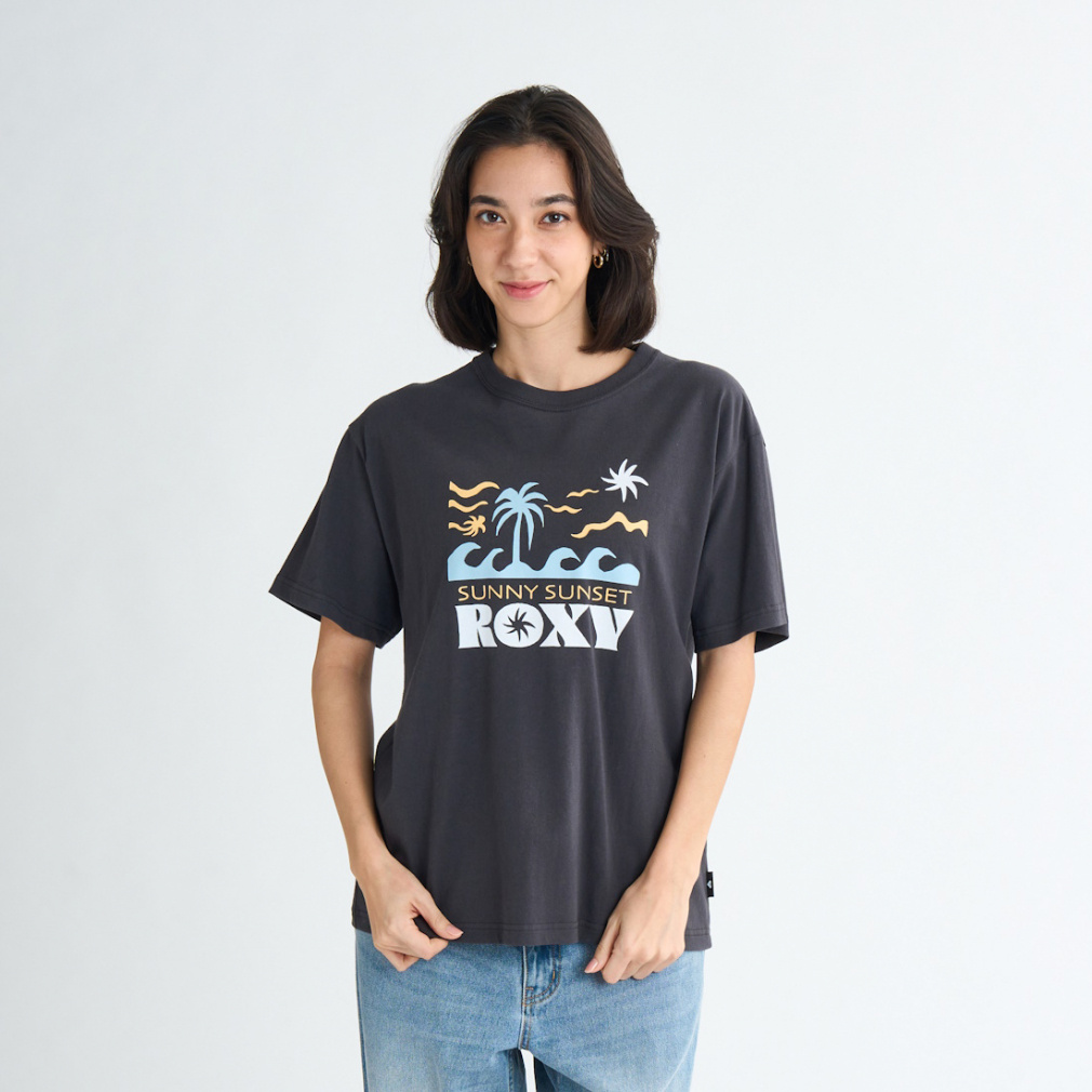 SUNNY SUNSET TEE(ブラック-S)