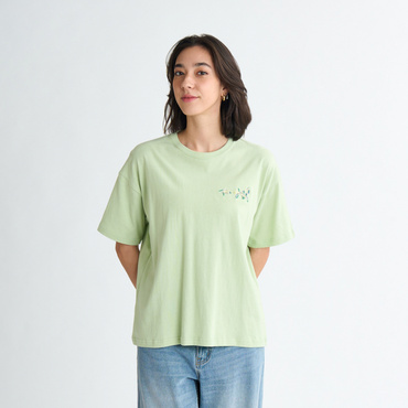 COLORFUL EMBROIDERY TEE