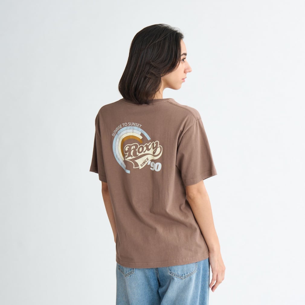 RETRO RAINBOW TEE(ブラウン-S)