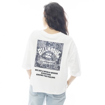 SQUARE LOGO LOOSE CROPPED TEE