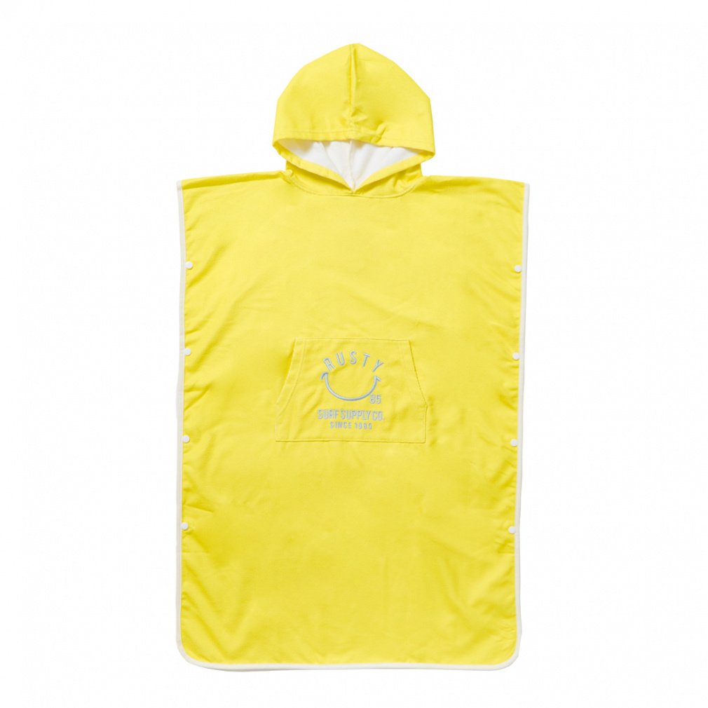 ポンチョタオル(イエロー-FREE)