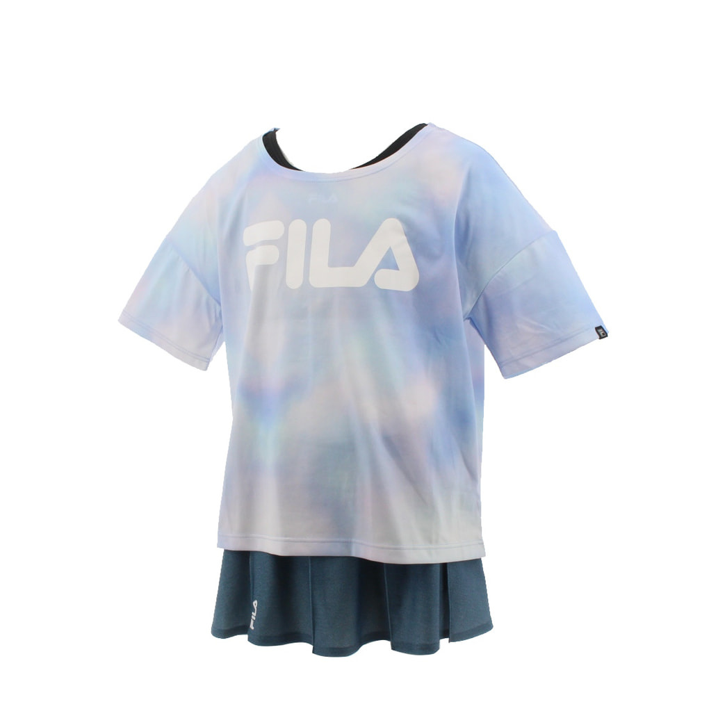 FILAタイダイ3点セット水着(パープル-140cm)