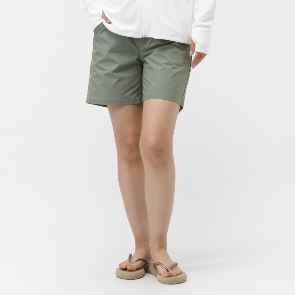 ショート丈ボードショーツ UPF50+(アーミーグリーン-S)