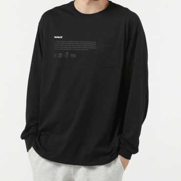 M OAO POCKET L/S TEE