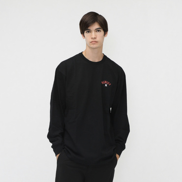 M HW RIDE LS TEE(ブラック-M メンズ)
