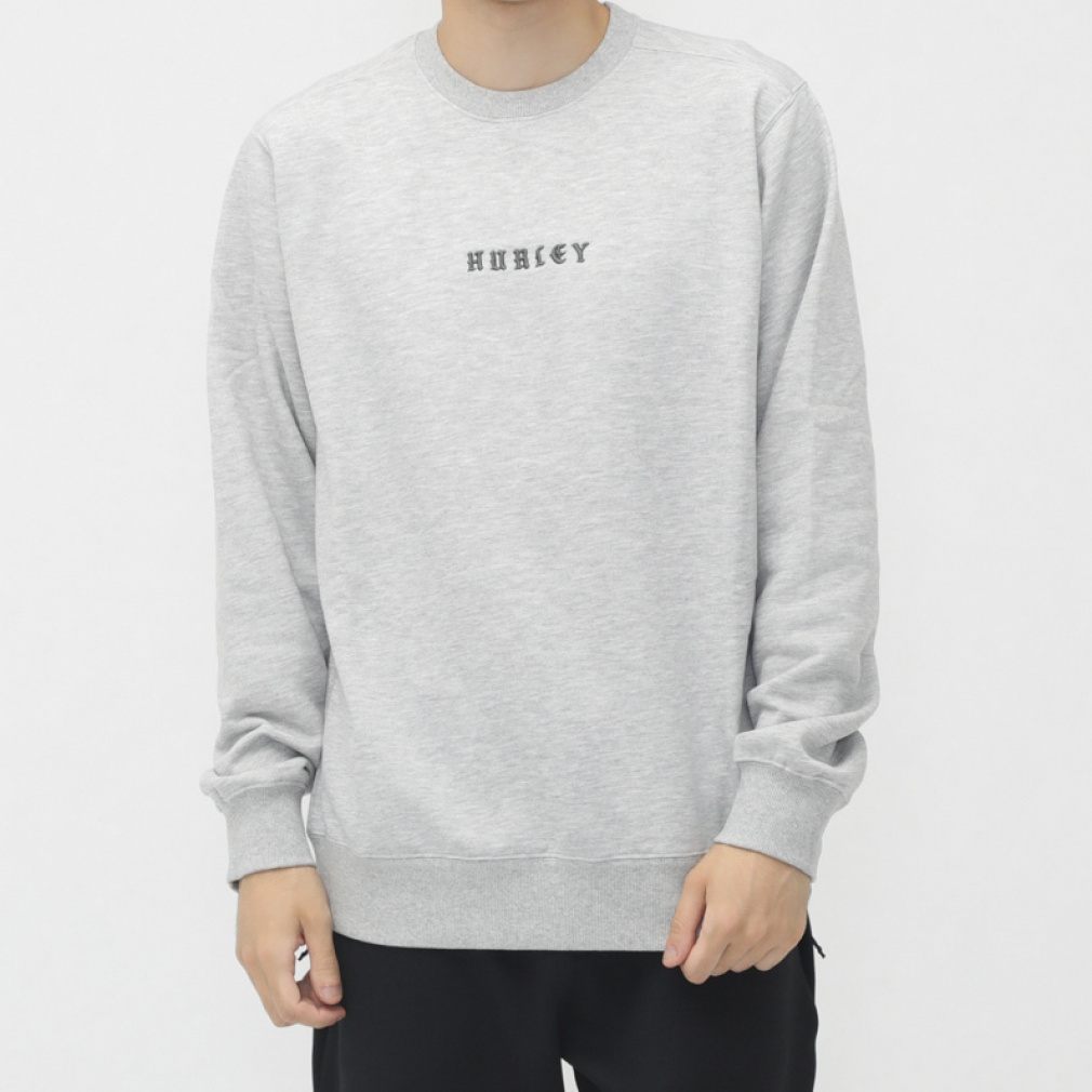 M OLD ENGLISH SWEAT CREW(グレー-M)